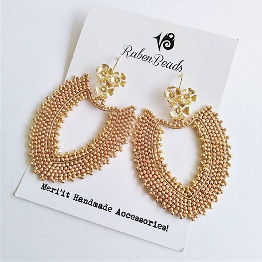 RB Women's Golden Earrings