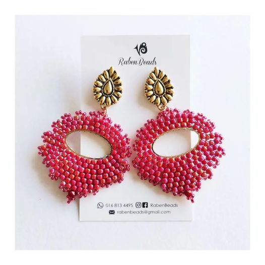 RB Pink Statement Earrings