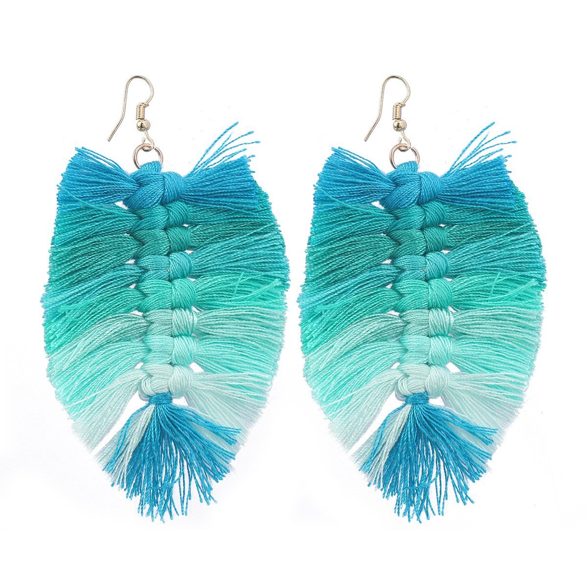 Women's Bohemian Hand Woven Color Matching Earrings