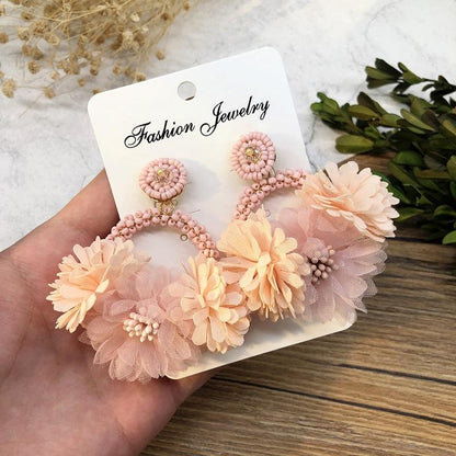 Multi Style Handmade Women's Summer Flower Earrings