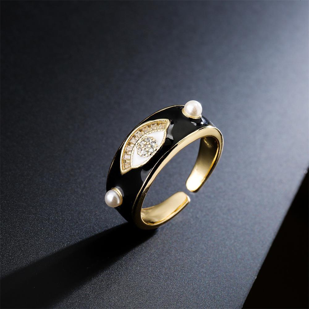 Drip Zircon Statement Open Ring