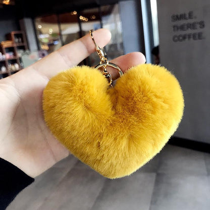 Love Ball Metal Keychain Car Pendant Women's Bag Pendant