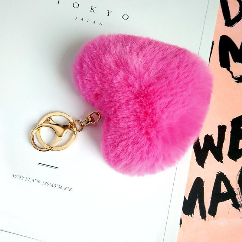 Love Ball Metal Keychain Car Pendant Women's Bag Pendant