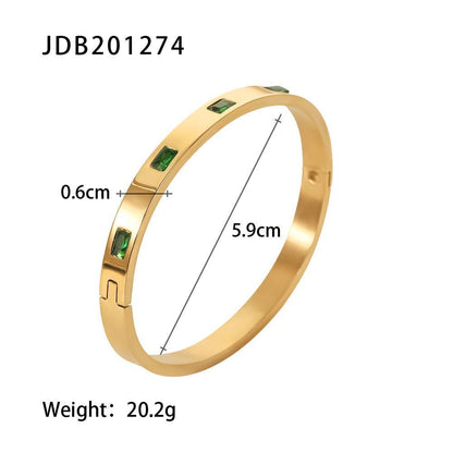 High Quality Stainless Steel Open Gold Bracelet