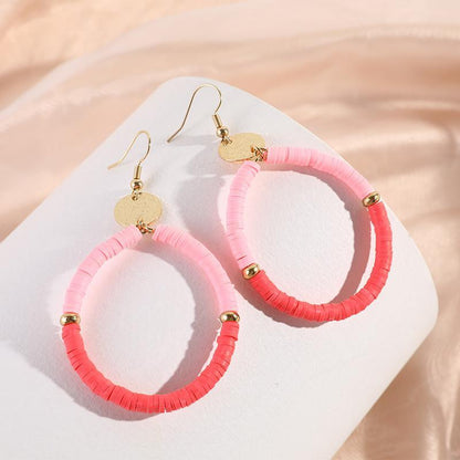 New Popular Personality coloured Soft Ceramic Earrings