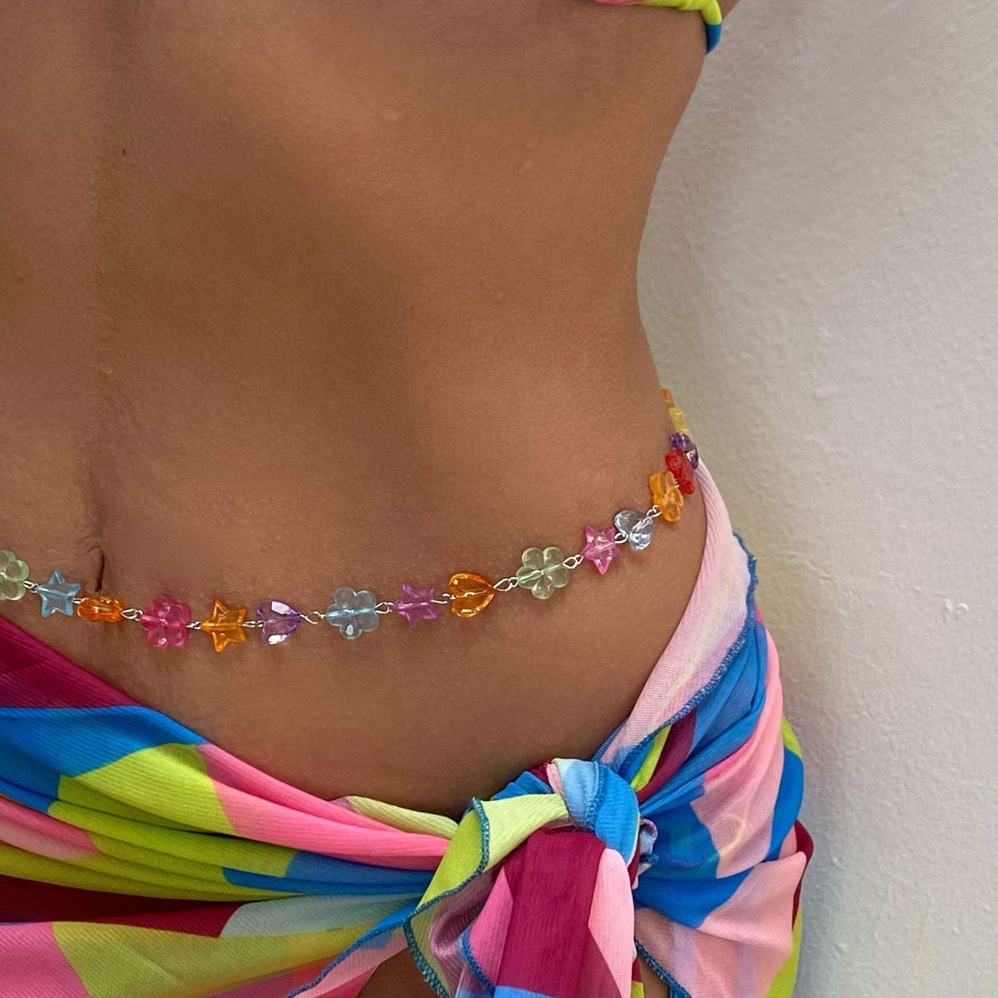 New colourful Flower Waist Chain Women's Body Chain