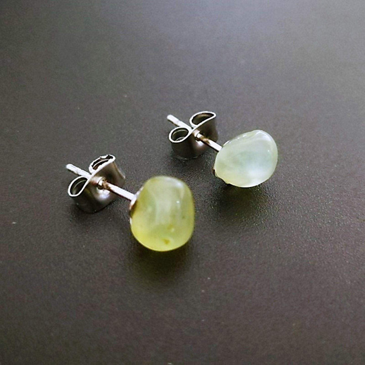 Natural Stone Ear Post Stud Earrings