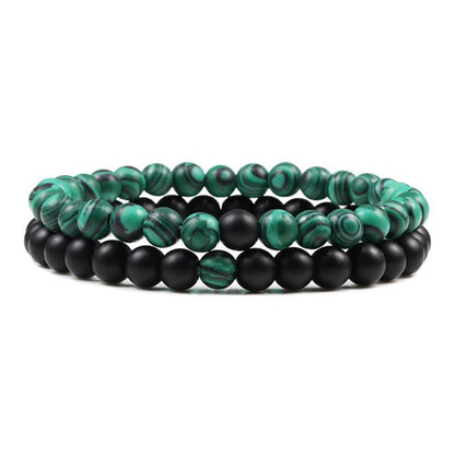 Natural Stone Lava Beaded Yoga Bracelets