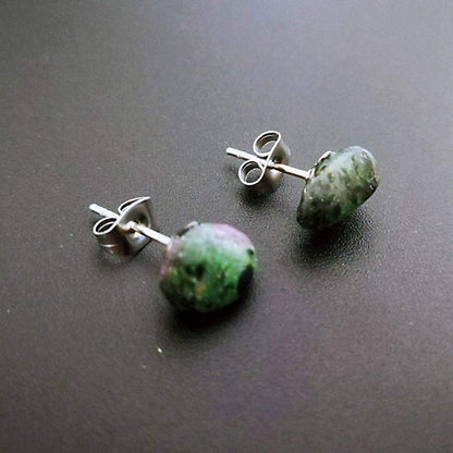 Natural Stone Ear Post Stud Earrings