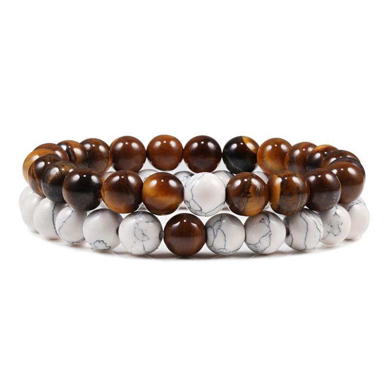 Natural Stone Lava Beaded Yoga Bracelets