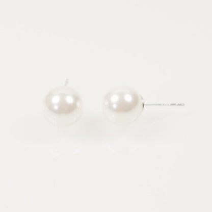 40 Pairs 100% Natural Pearl 925 Silver Stud Earrings