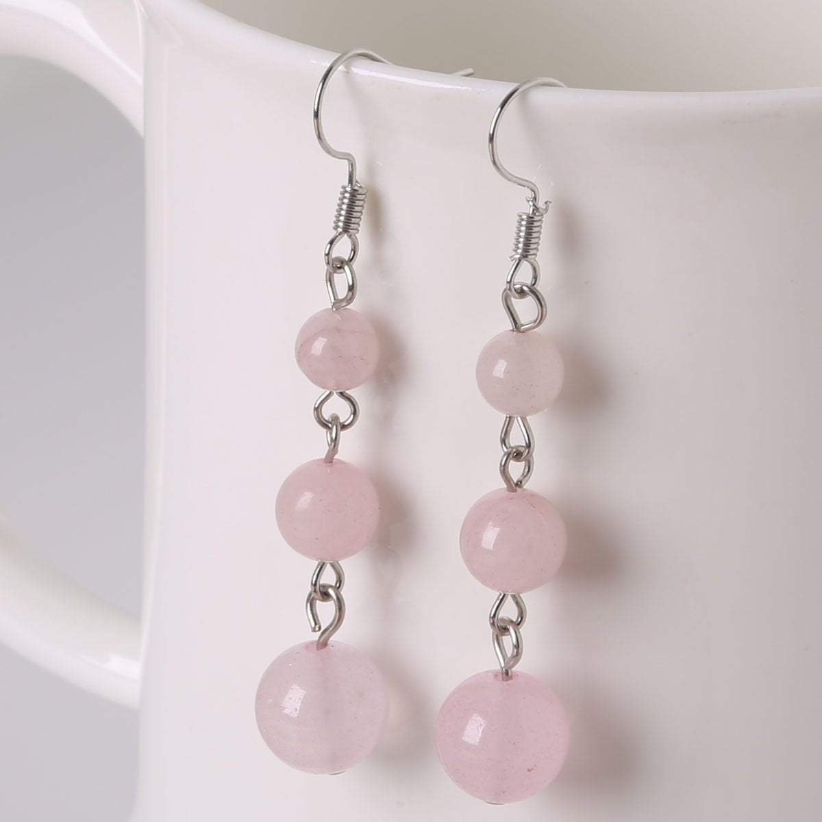 Women Summer Natural Stone Drop Earrings