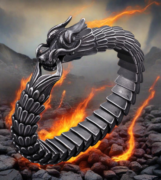 Punk Retro Dragon Bracelet For Men