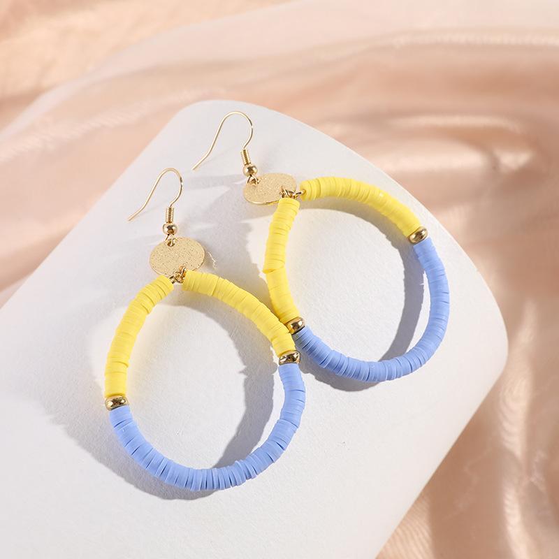 New Popular Personality coloured Soft Ceramic Earrings