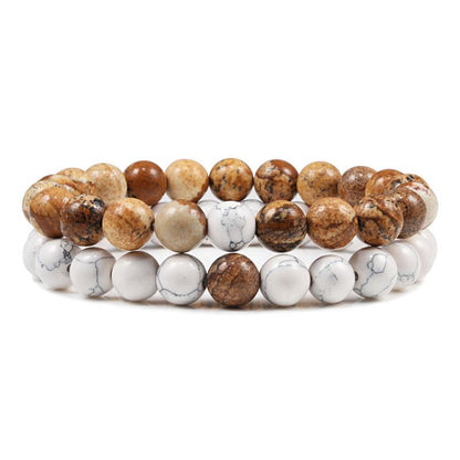 Natural Stone Lava Beaded Yoga Bracelets