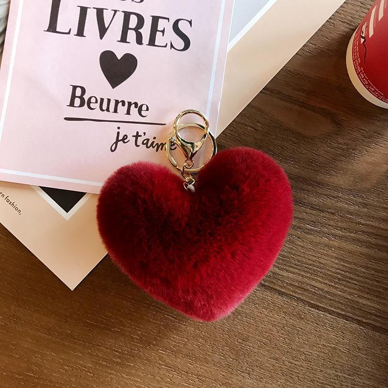 Love Ball Metal Keychain Car Pendant Women's Bag Pendant