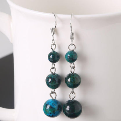 Women Summer Natural Stone Drop Earrings