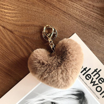 Love Ball Metal Keychain Car Pendant Women's Bag Pendant