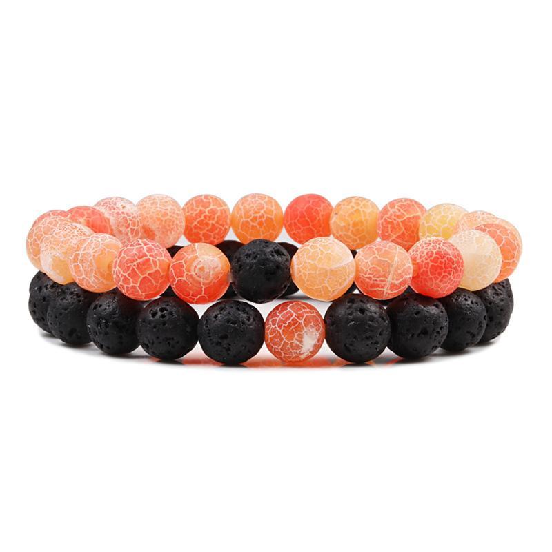 Natural Stone Lava Beaded Yoga Bracelets