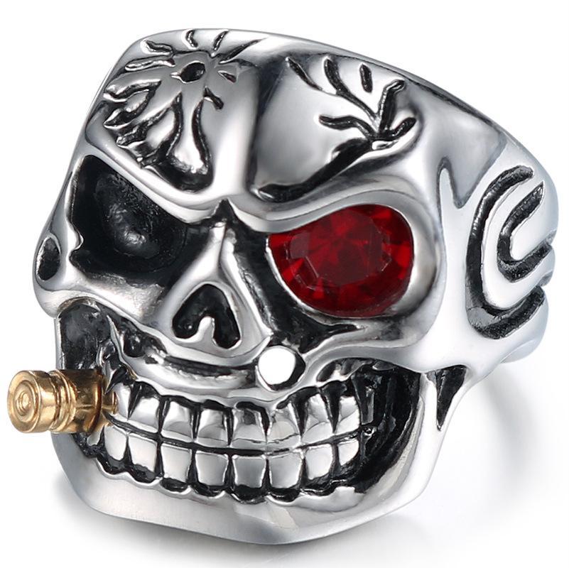 Domineering Skull Stainless Steel Ring