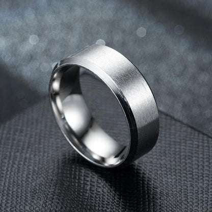 Stainless Steel Matte Ring