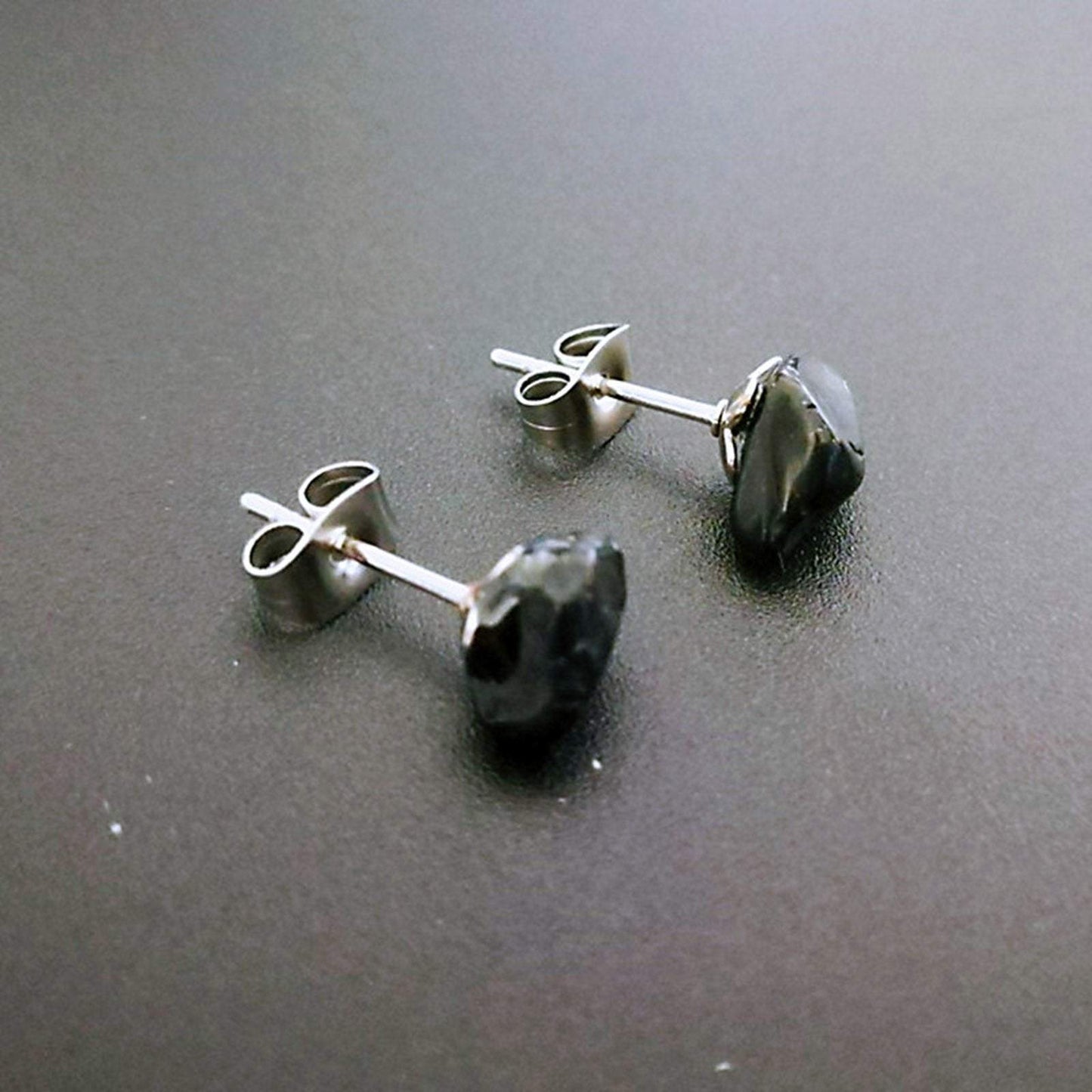 Natural Stone Ear Post Stud Earrings