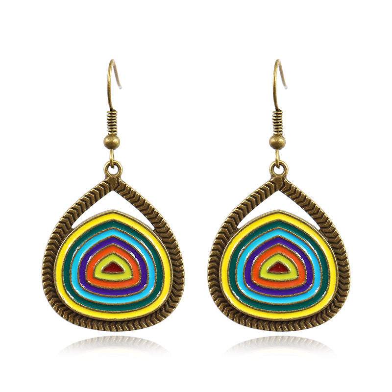 Women's Bohemian Vintage Water Drop Earrings