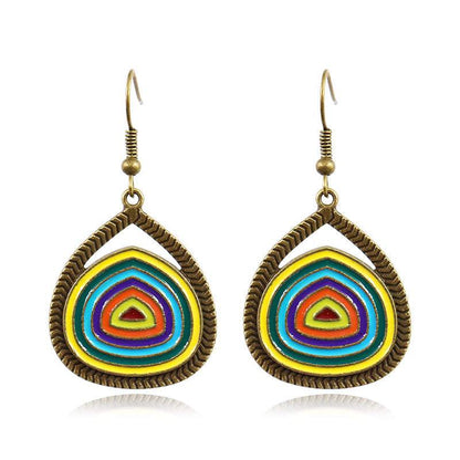 Women's Bohemian Vintage Water Drop Earrings