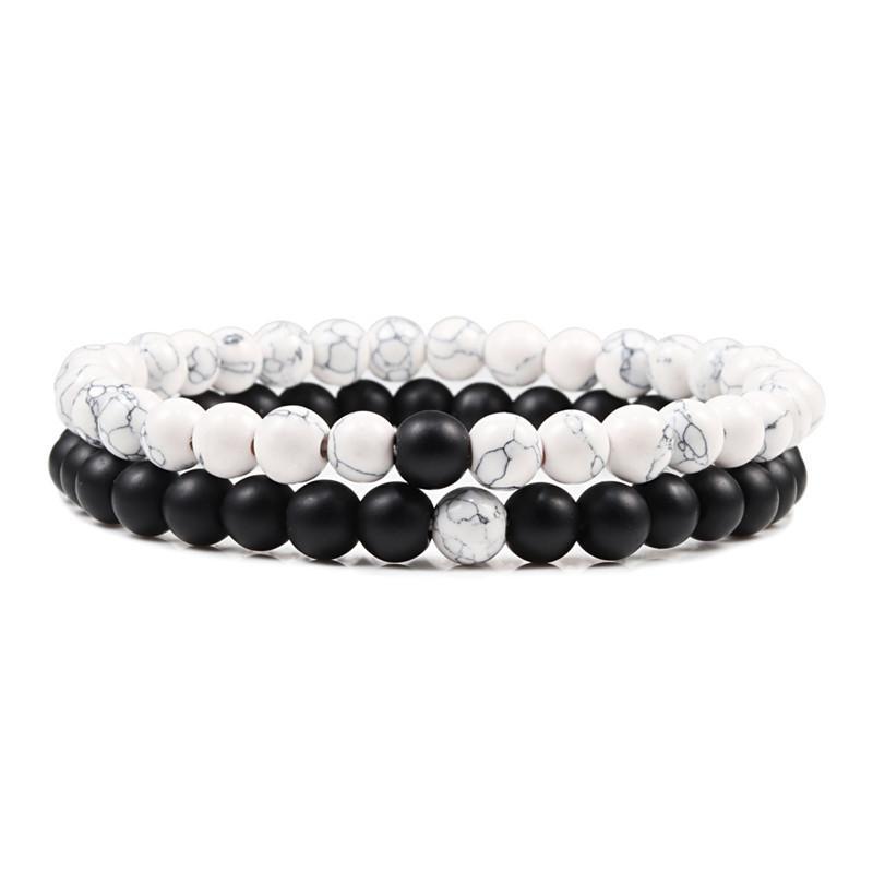 Natural Stone Lava Beaded Yoga Bracelets