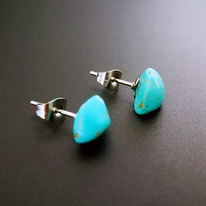 Natural Stone Ear Post Stud Earrings