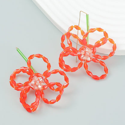 Fashion Acrylic Floral Earrings