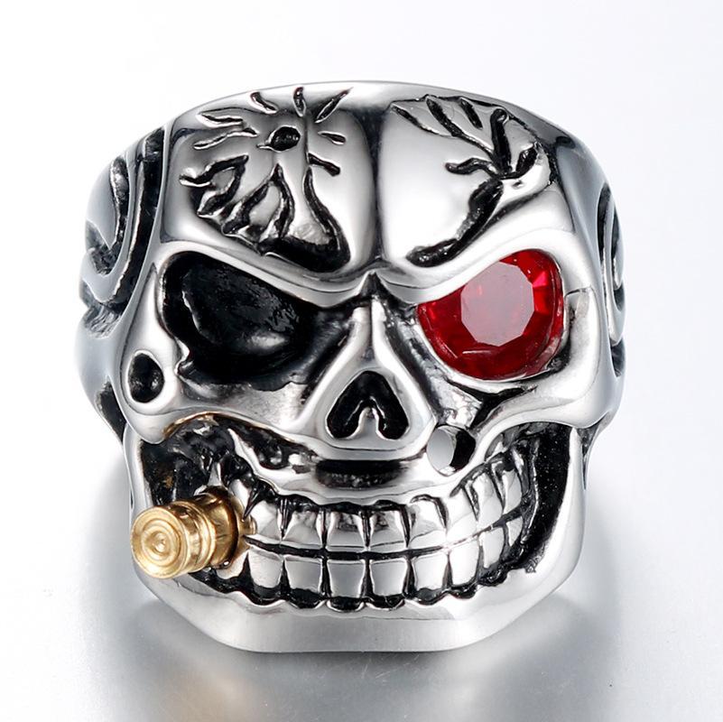 Domineering Skull Stainless Steel Ring