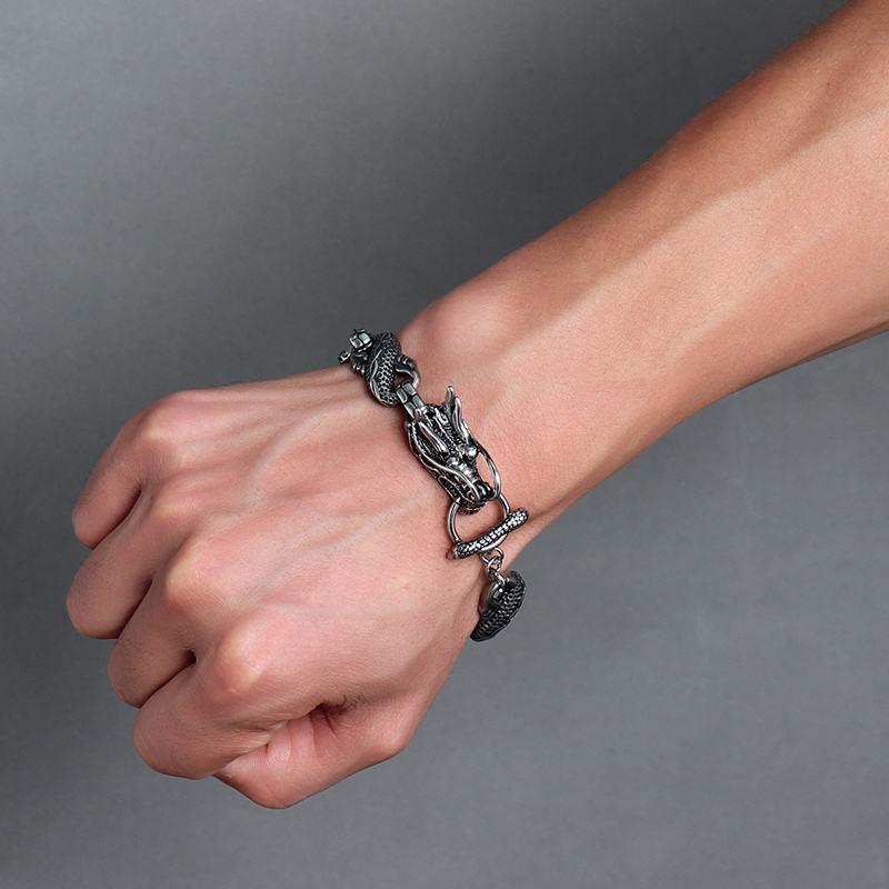 Retro Punk Domineering Dragon Bracelet