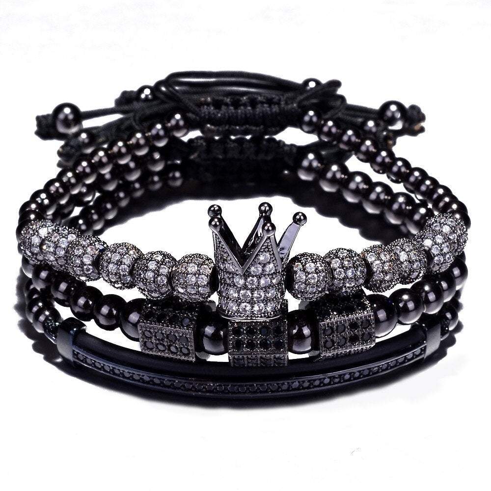 Hip Hop Cubic Micro Pave CZ Charm Bracelets