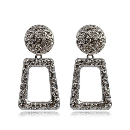 Embossed Geometric Irregular Embossed Women's Earrings