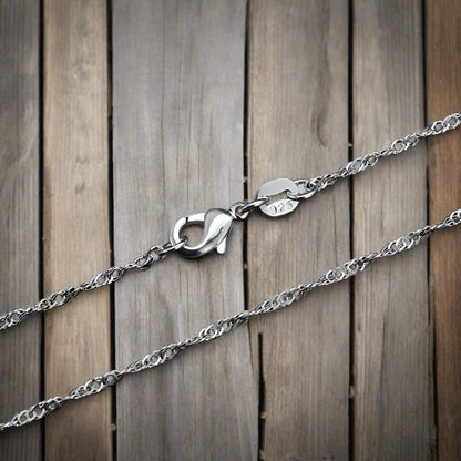 2MM Silver Plated Water Chain