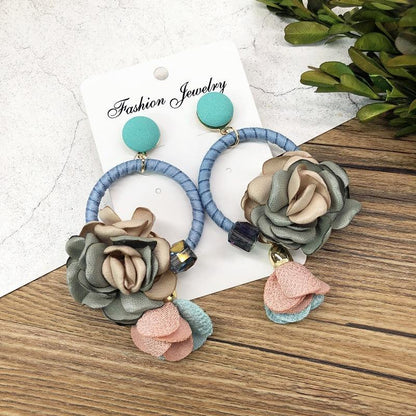 Multi Style Handmade Women's Summer Flower Earrings