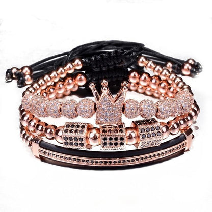 Hip Hop Cubic Micro Pave CZ Charm Bracelets