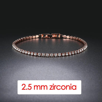 Hiphop Tennis Zirconia Mens Crystal Bracelet